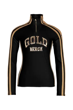 Goblet Colorblock Raglan Sequin Ski Pully