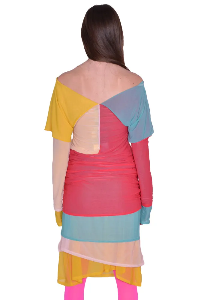 KIKO KOSTADINOV KKWSS23D04-17 MORA LAYERED DRESS MULTI COLOR