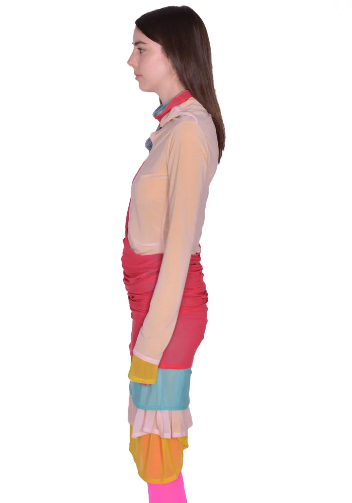 KIKO KOSTADINOV KKWSS23D04-17 MORA LAYERED DRESS MULTI COLOR