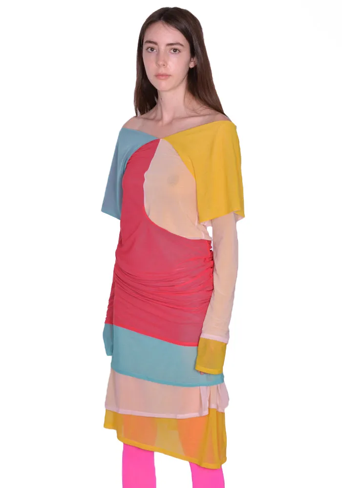 KIKO KOSTADINOV KKWSS23D04-17 MORA LAYERED DRESS MULTI COLOR