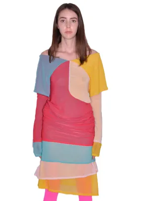 KIKO KOSTADINOV KKWSS23D04-17 MORA LAYERED DRESS MULTI COLOR