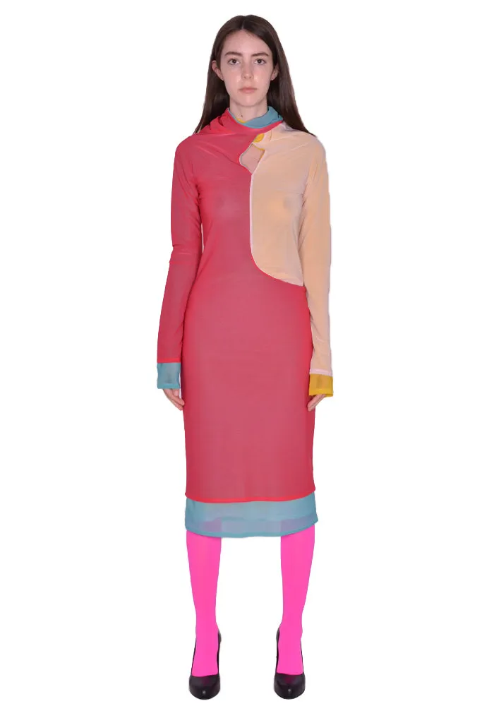 KIKO KOSTADINOV KKWSS23D04-17 MORA LAYERED DRESS MULTI COLOR