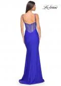 La Femme 32153 Illusion Back With Boning | Royal Blue