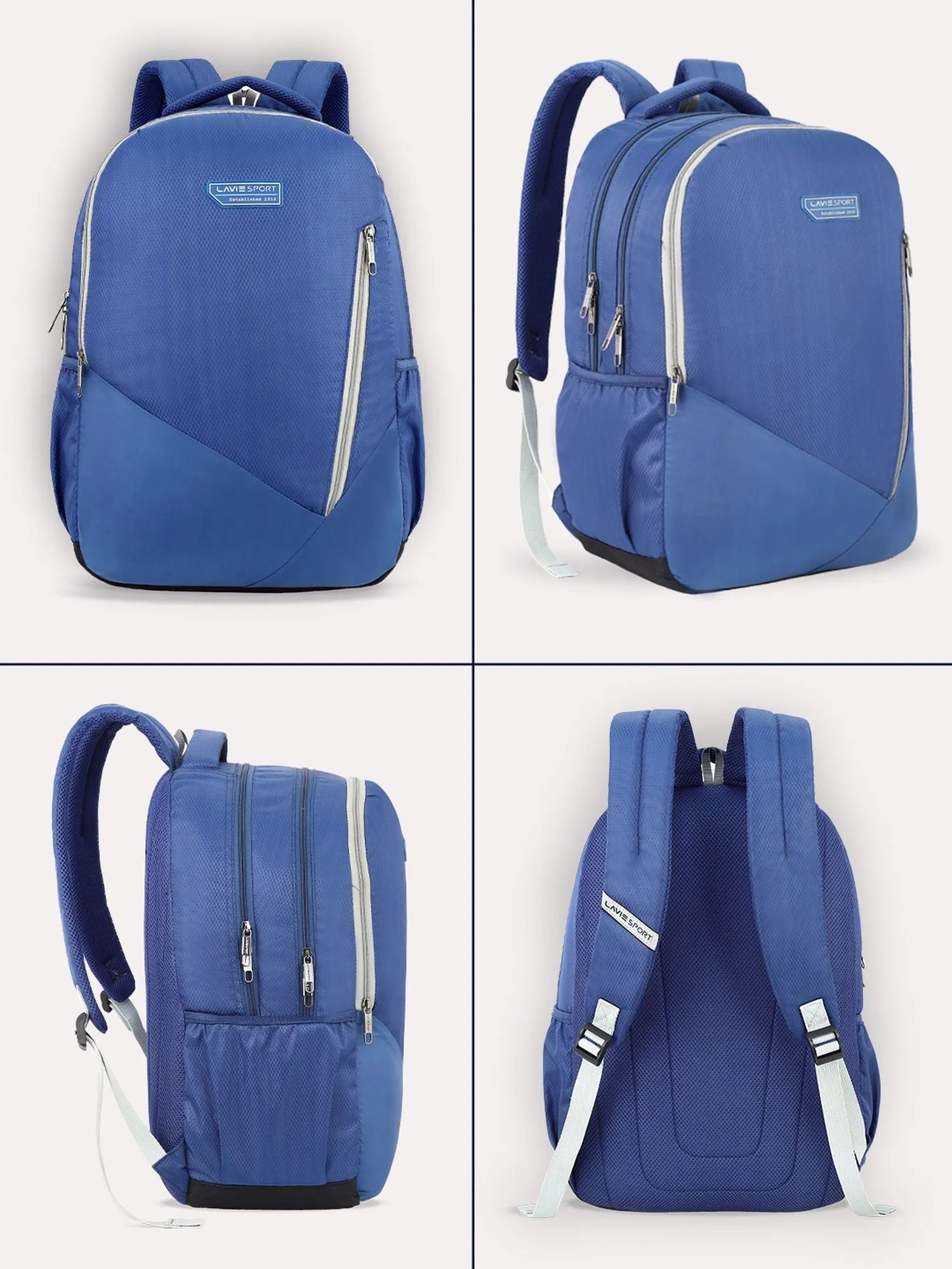 Lavie Sport Lozenge Pro 34L Laptop Backpack For Boys & Girls |Unisex Casual Bag for Men & Women Navy