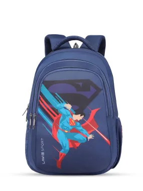 Lavie Sport Superman Power 26L Casual 17" Backpack for Boys/Girls Navy