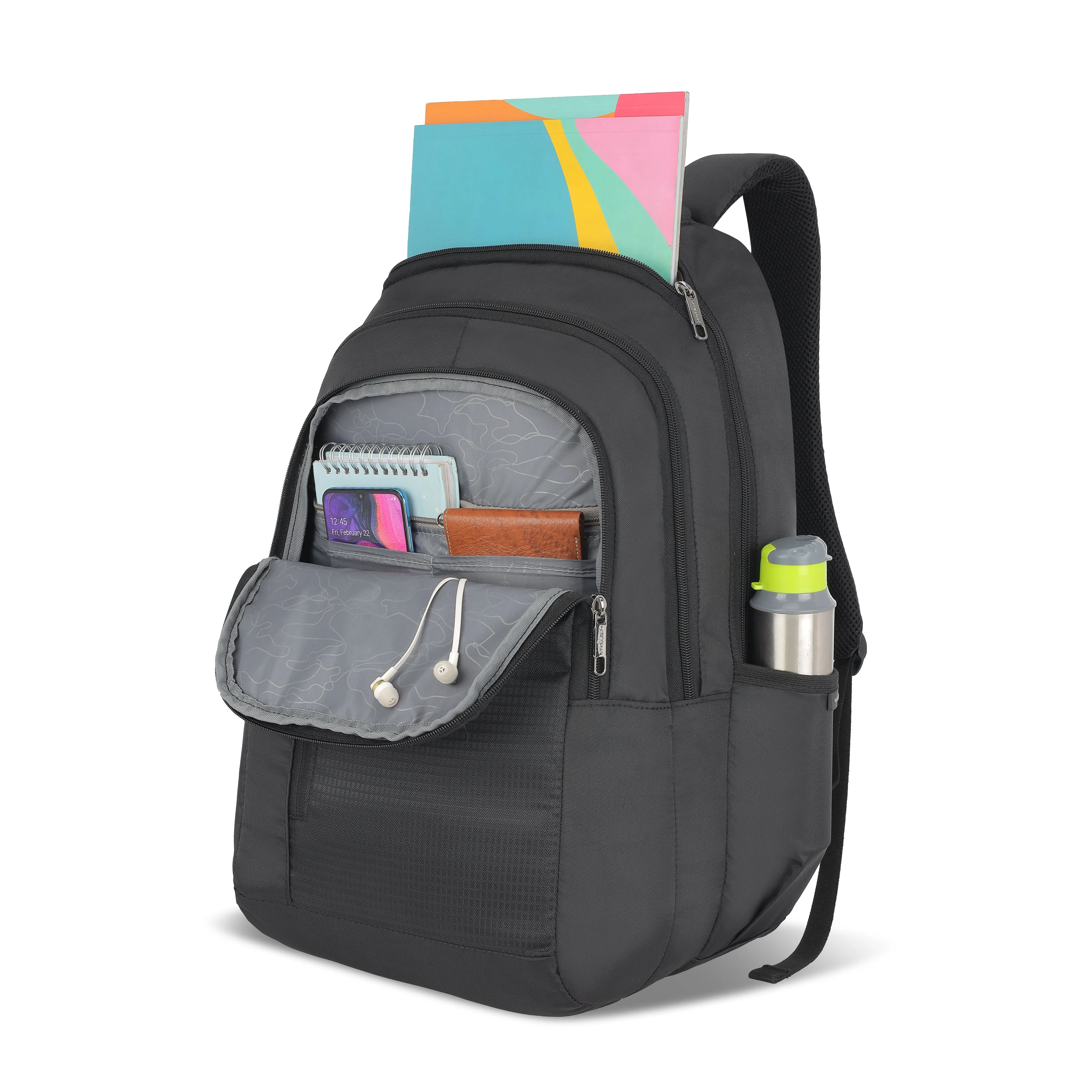 Lavie Sport Thunder 46L Laptop Backpack For Men & Women Black