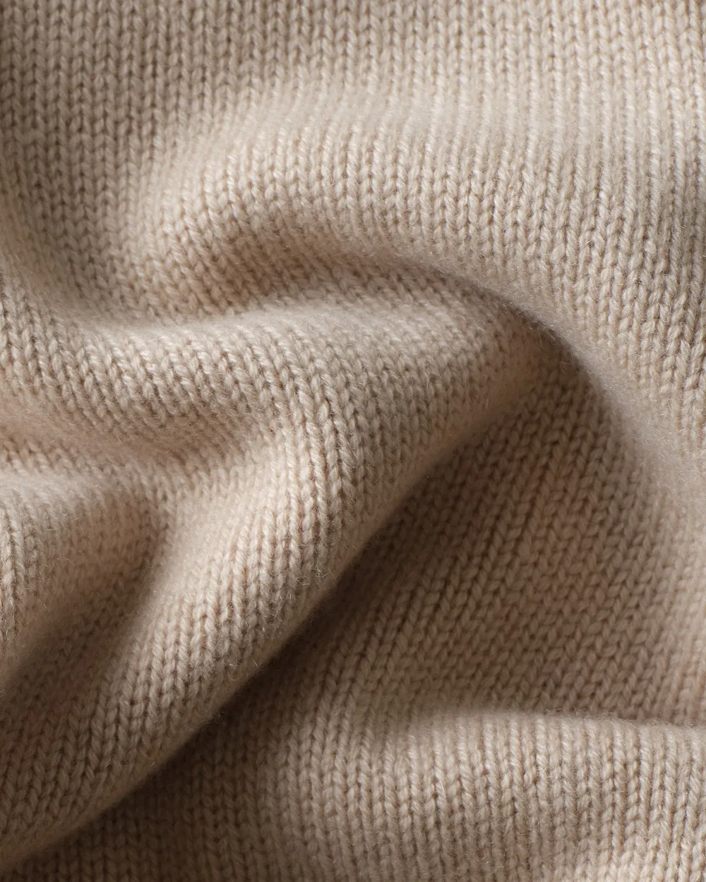 Men's Cashmere Crewneck Sweater -- Sand Beige