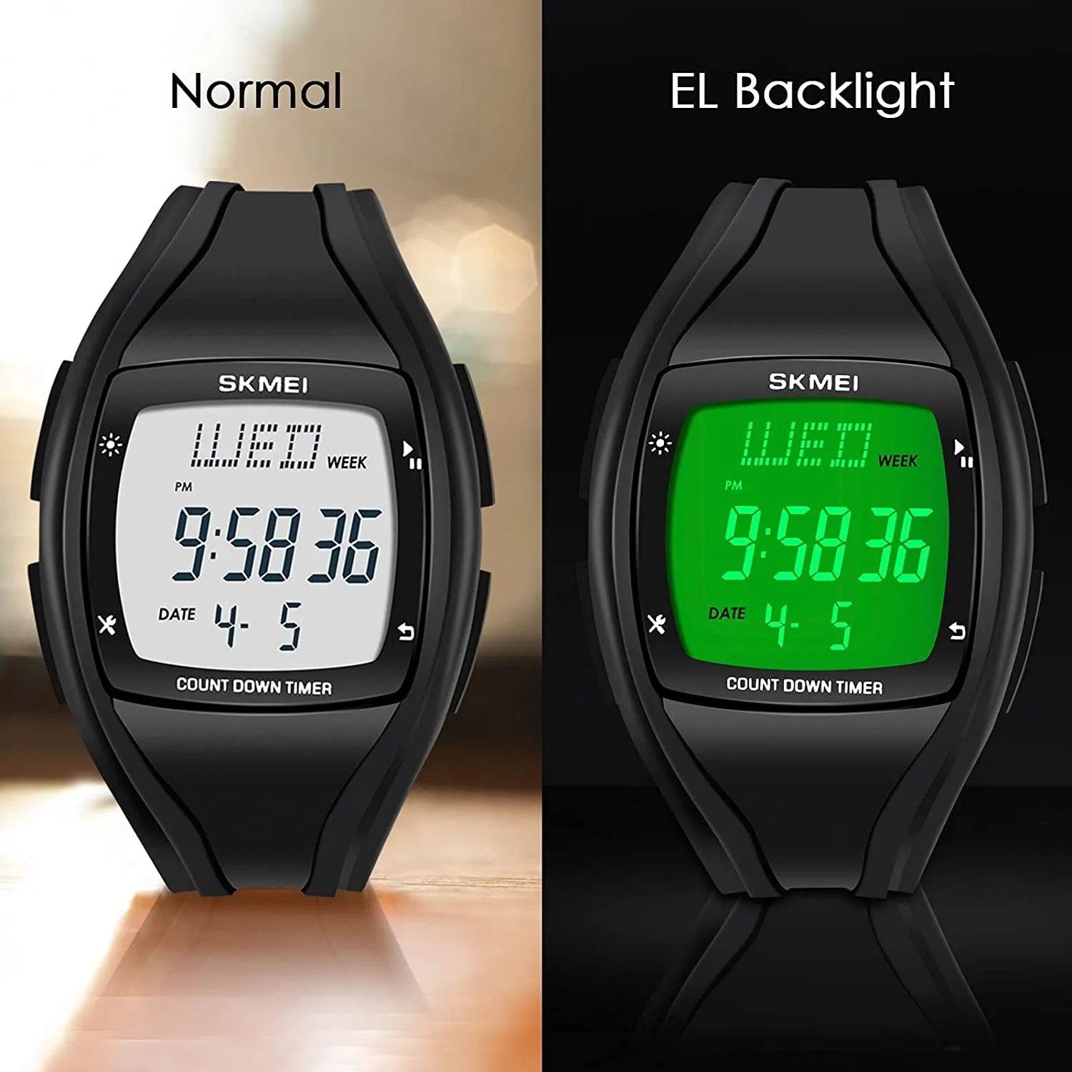 Mens Digital Sport Watches for Men Wrist Watches for Men with Alarm Stopwatch Waterproof