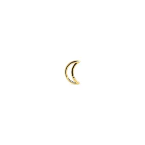 Moon Shape Gold Single Earring