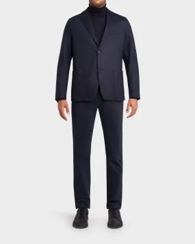 Navy Cashmere Jersey Sports Jacket