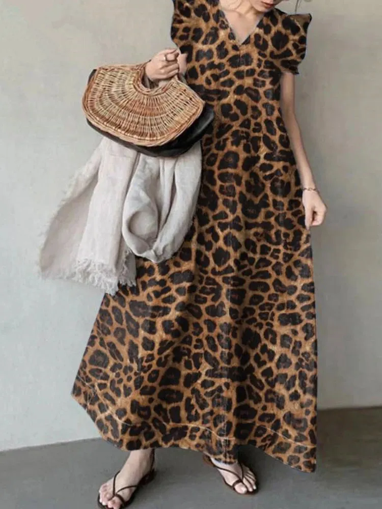 New Style Women's Long Dress In Spring  Summer of 2023, Fashionable and Simple In Korea Casual and Elegant Dress Robe A-LINE