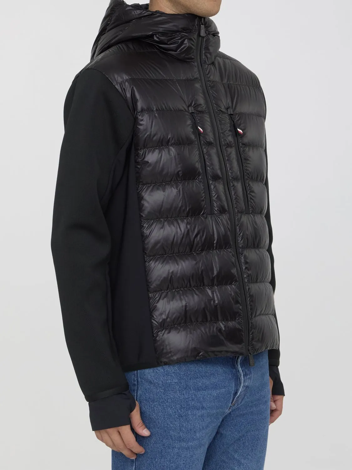 PADDED HOODED CARDIGAN