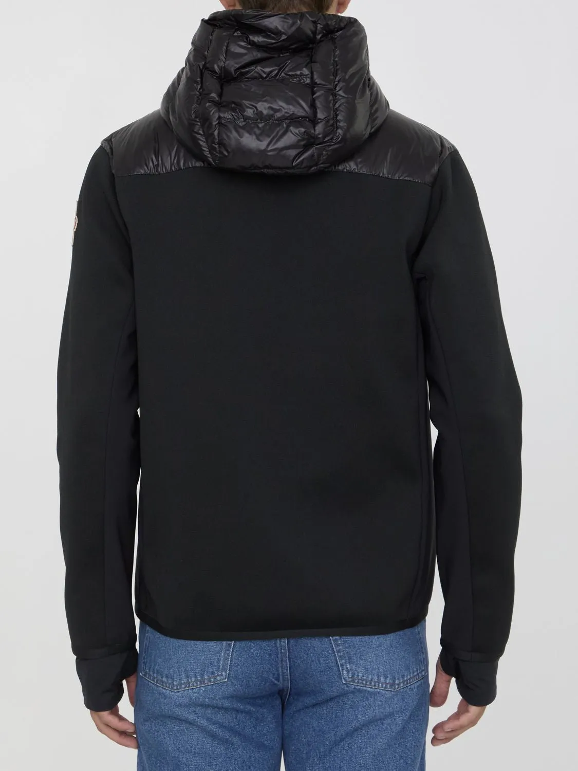 PADDED HOODED CARDIGAN