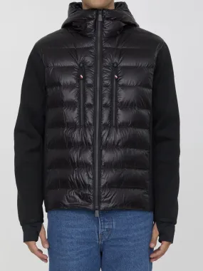 PADDED HOODED CARDIGAN