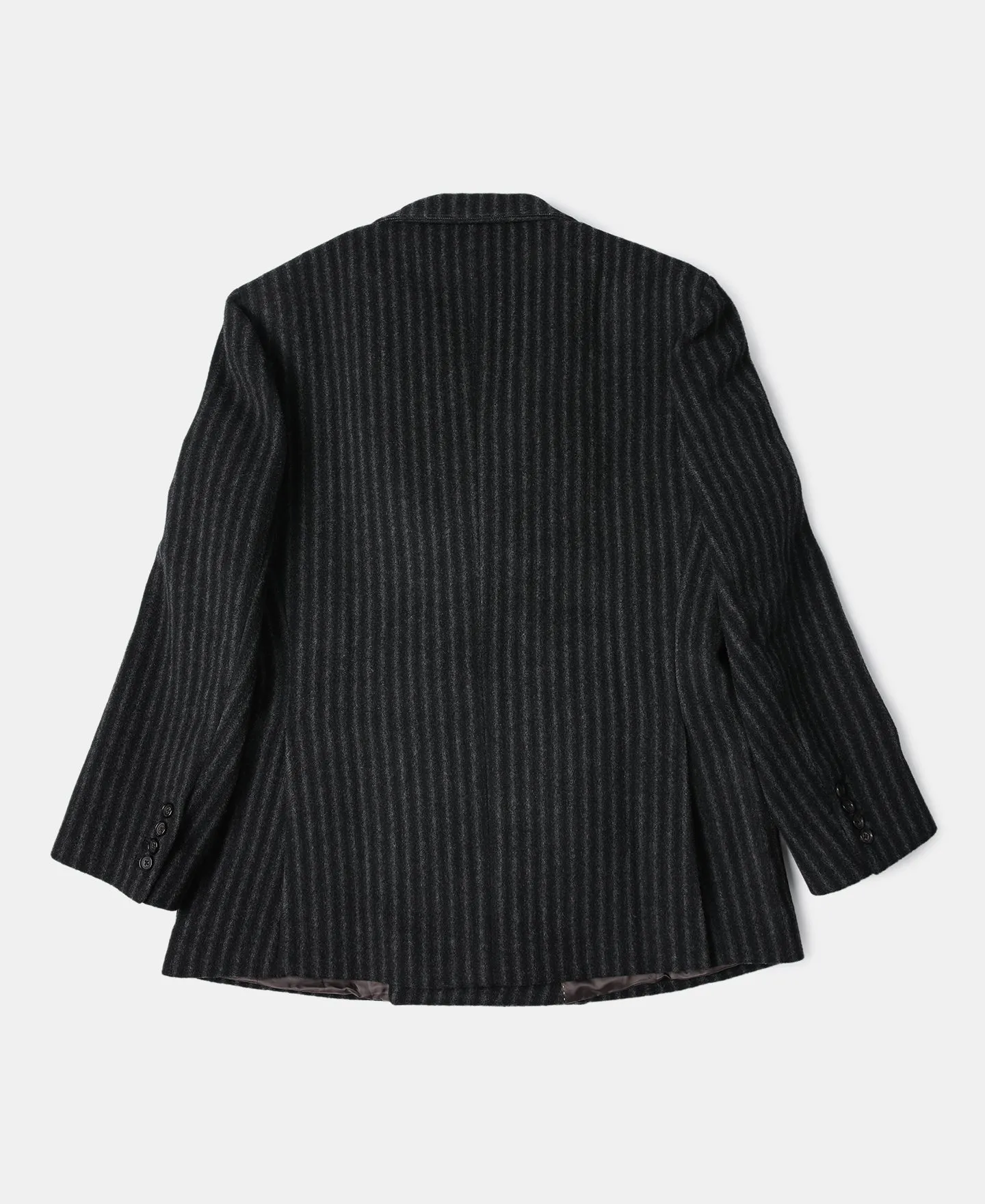 Peak Lapel Double Breasted Tweed Suit Jacket