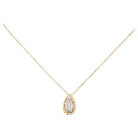 Pear Shape Diamond Beaded Necklace