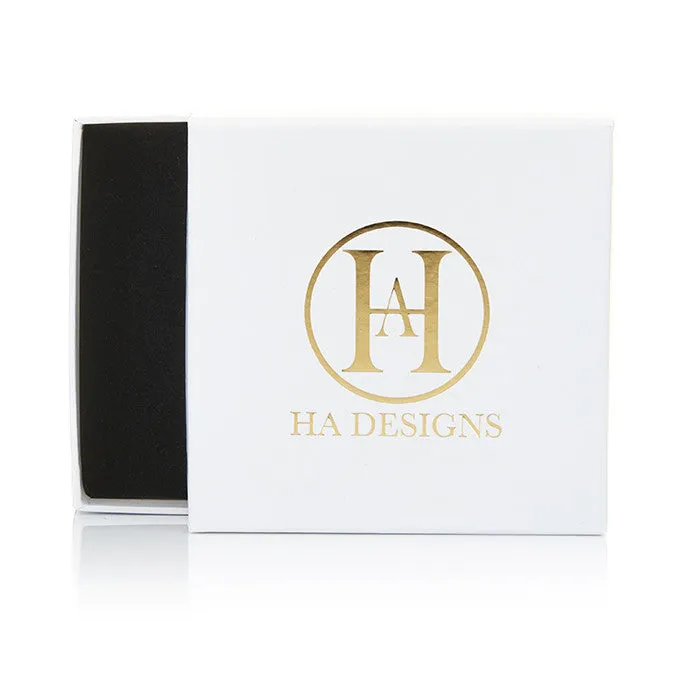 Personalised Leather Heart Keyring - Black Saffiano with Silver Hardware