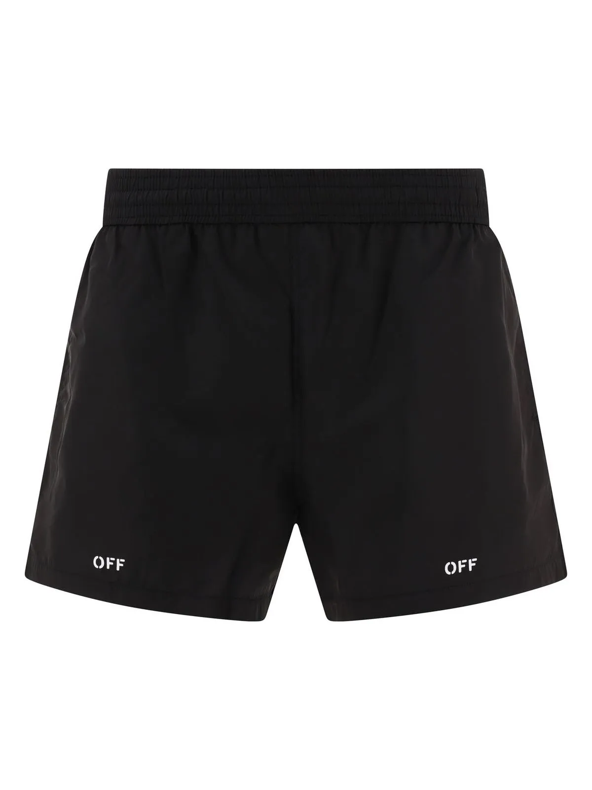 "OFF STAMP" SWIM SHORTS