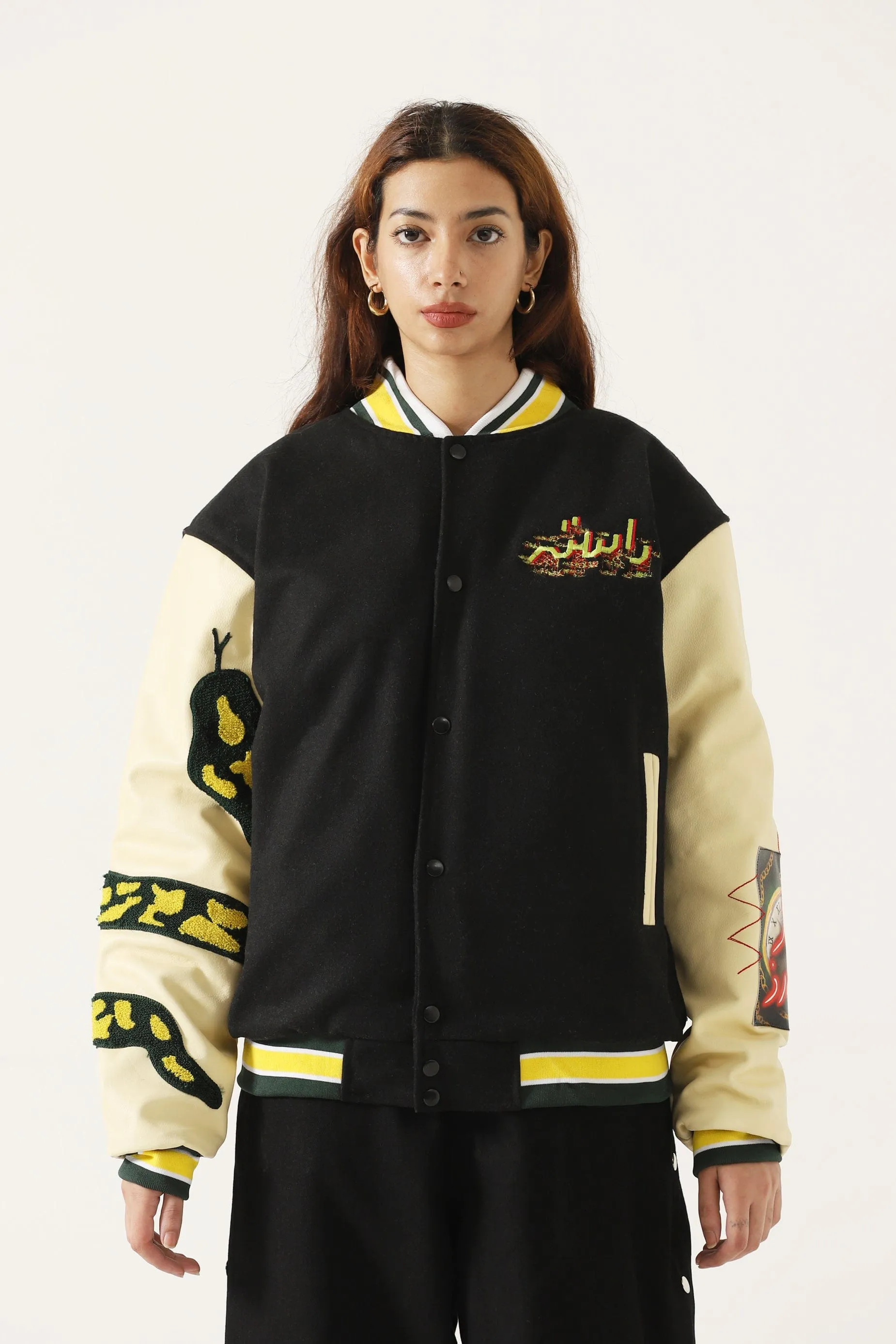 "SUMMER OF 75" EMBROIDERED VARSITY JACKET