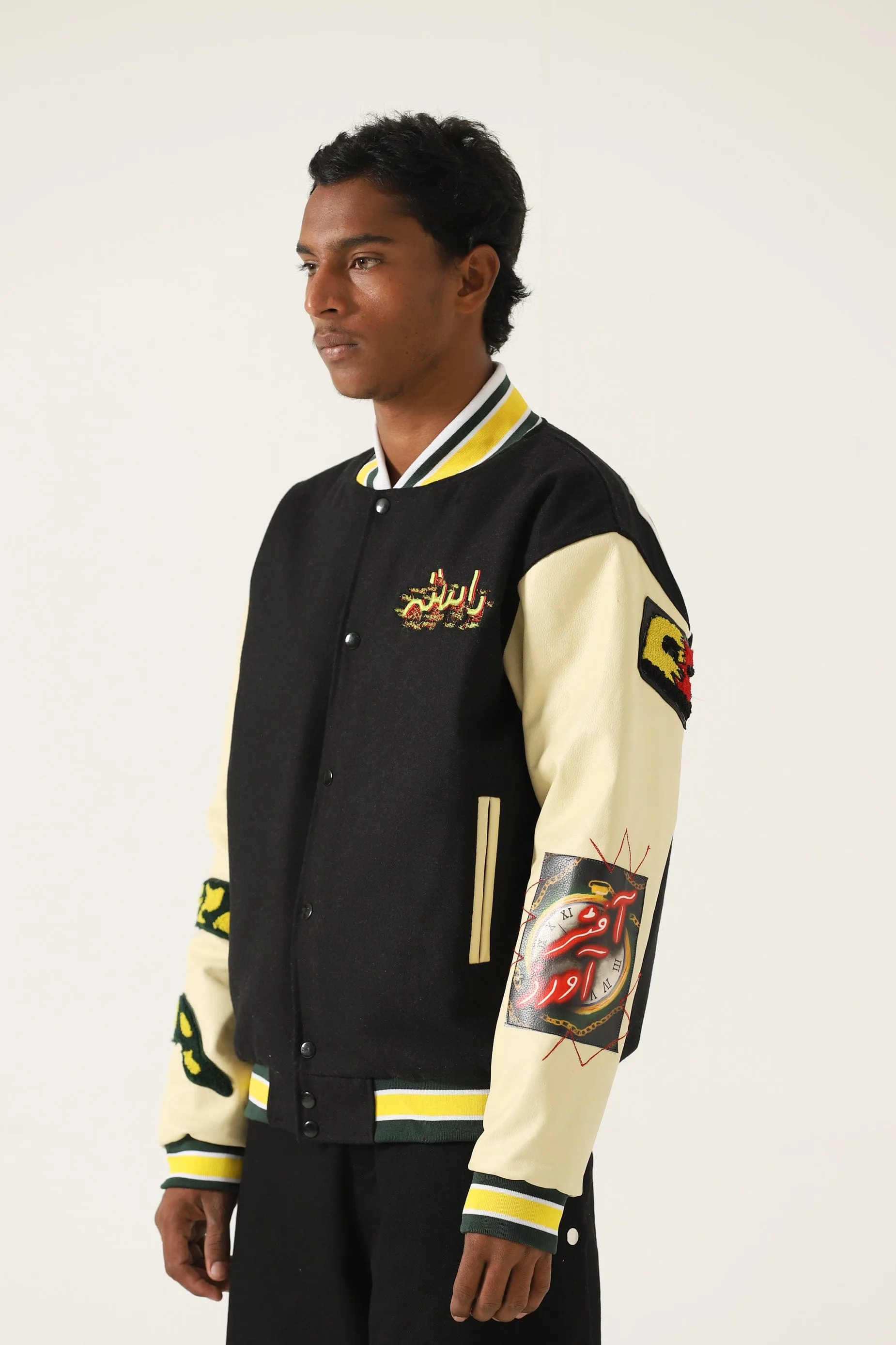"SUMMER OF 75" EMBROIDERED VARSITY JACKET