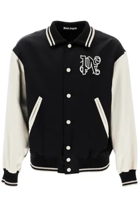 SATIN VARSITY JACKET FOR