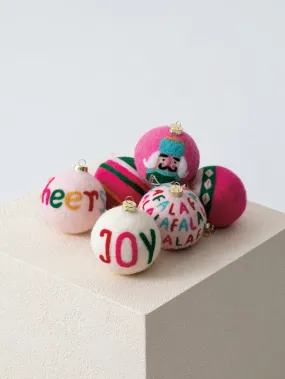 Shiraleah "Joy" Assorted Set Of 6 Ornaments, Multi