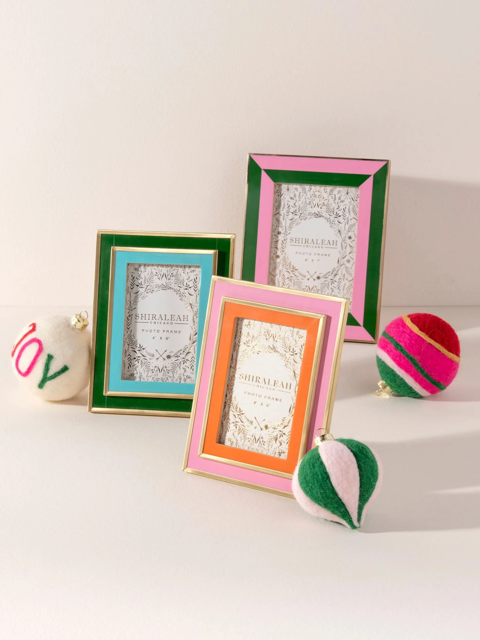 Shiraleah "Joy" Assorted Set Of 6 Ornaments, Multi