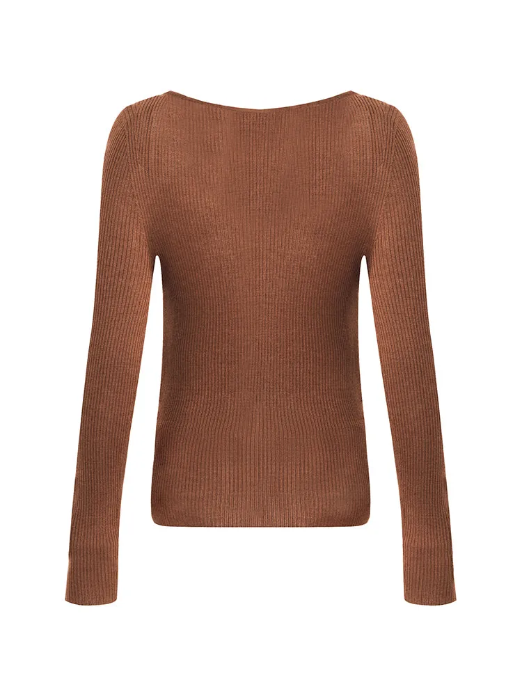 Silk Woolen Women Knit Top