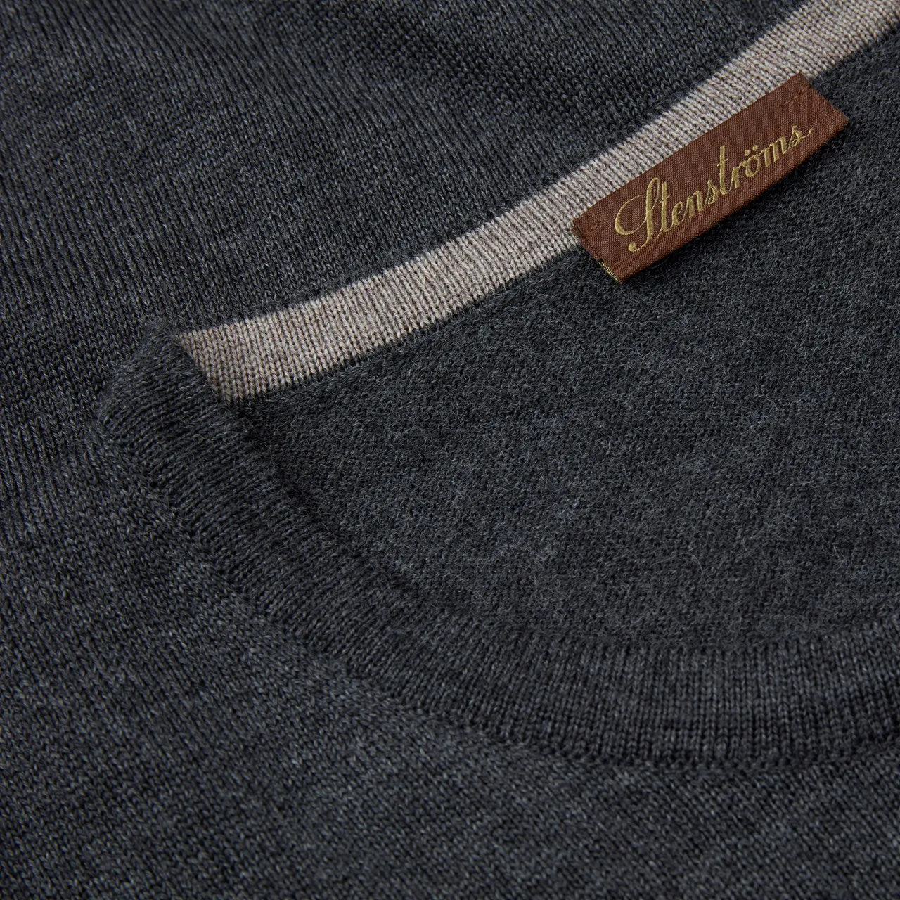 Stenstrom Grey Merino Crew Neck