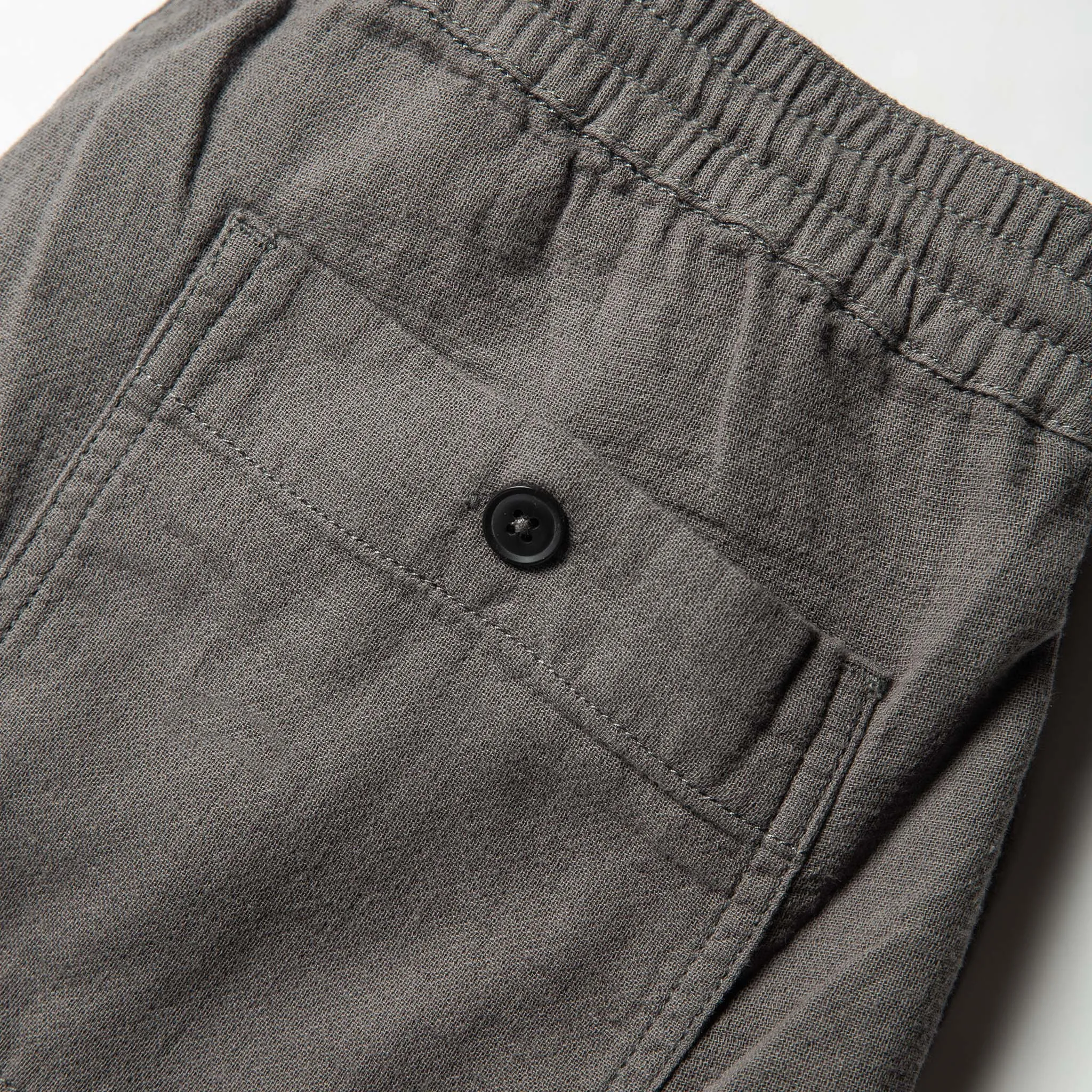 The Apres Pant in Charcoal Double Cloth ('21)