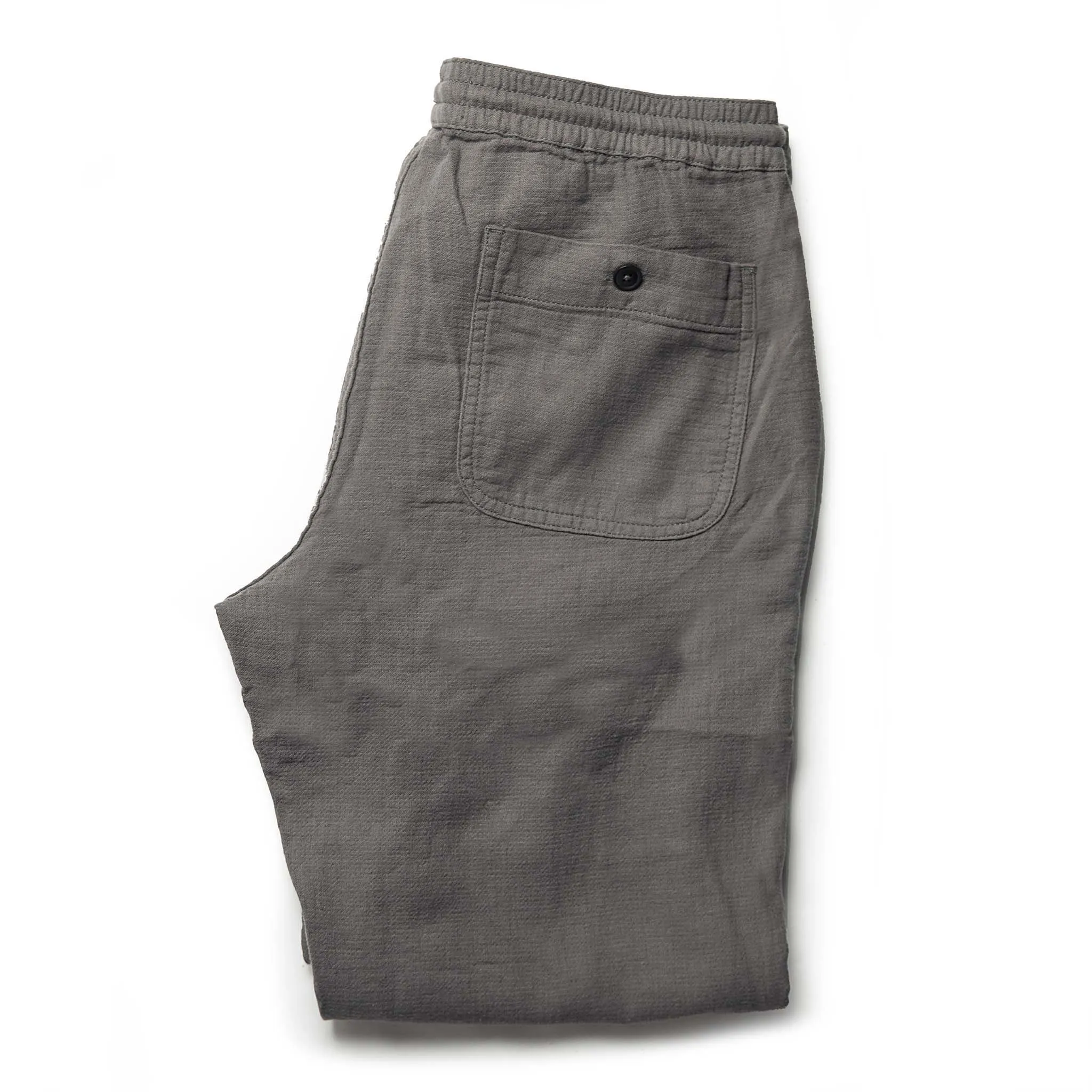 The Apres Pant in Charcoal Double Cloth ('21)