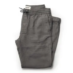 The Apres Pant in Charcoal Double Cloth ('21)