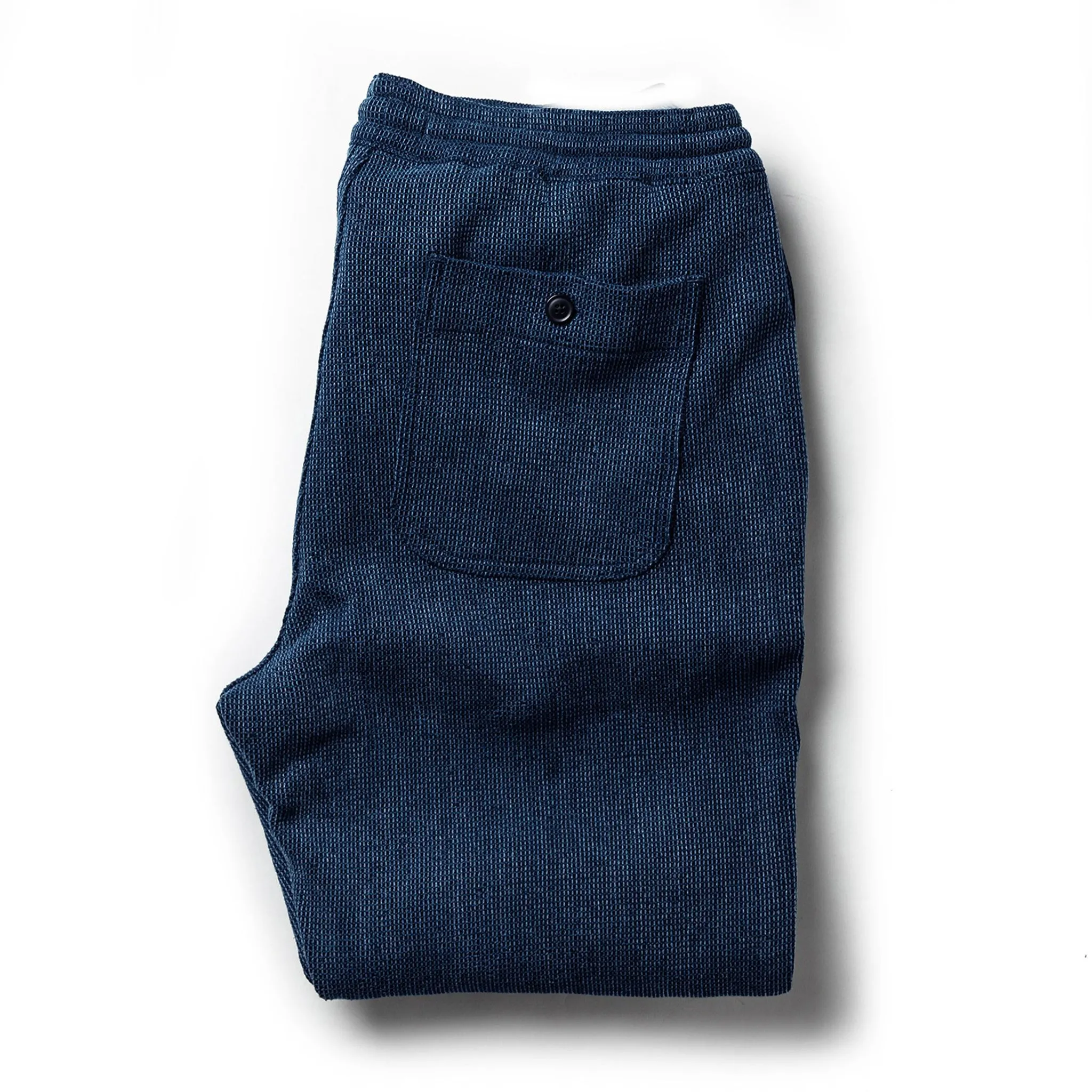 The Apres Pant in Indigo Waffle