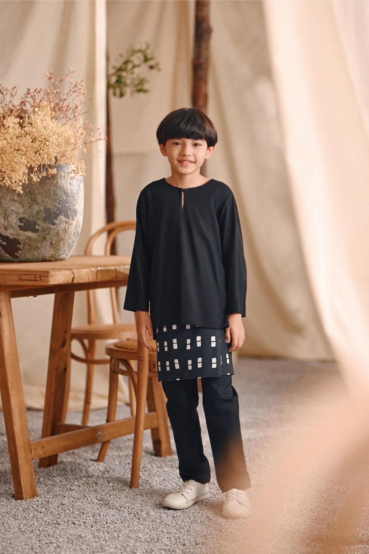 The Bayu Kurta - Black