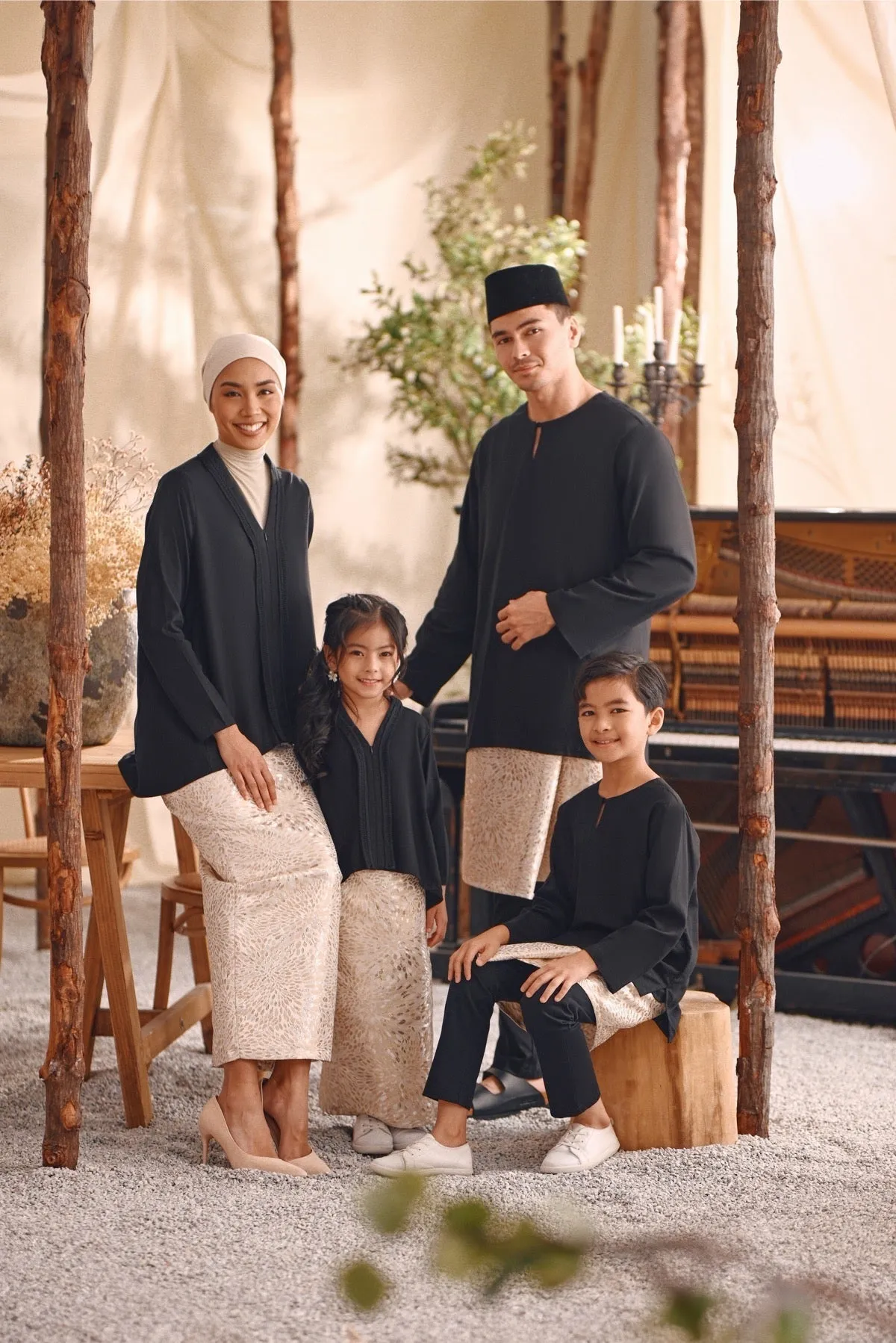 The Bayu Kurta - Black