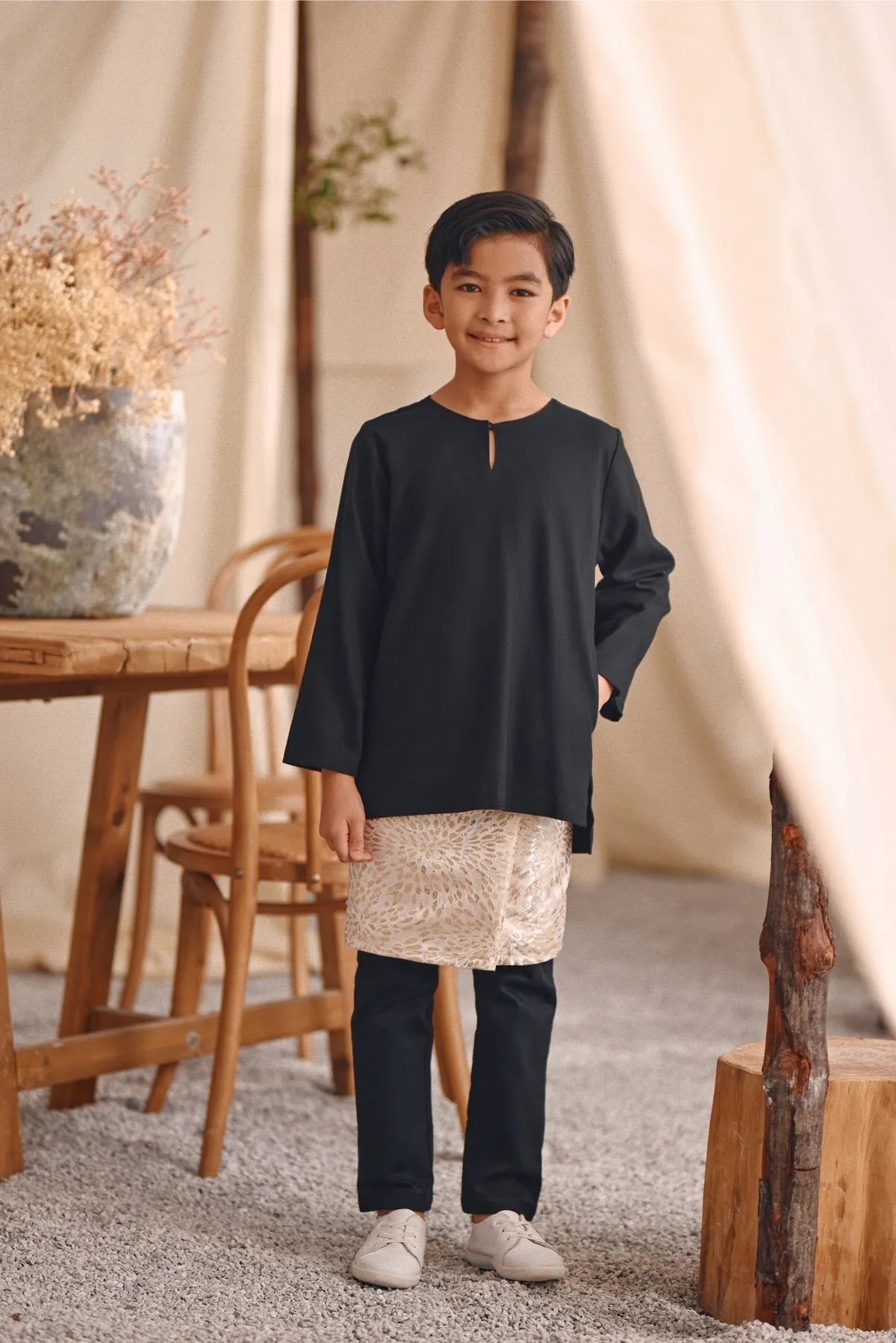 The Bayu Kurta - Black