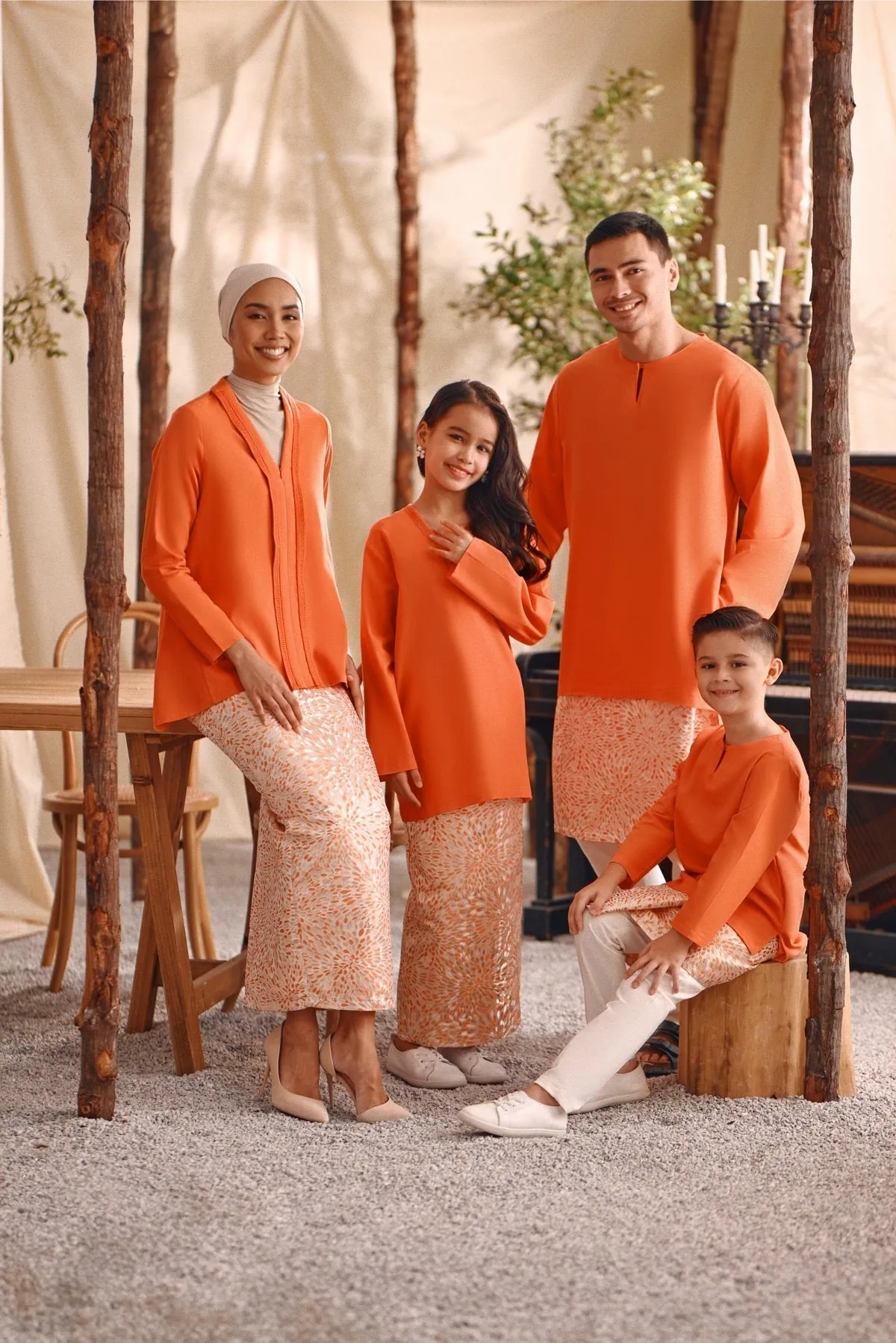 The Bayu Kurta - Orange