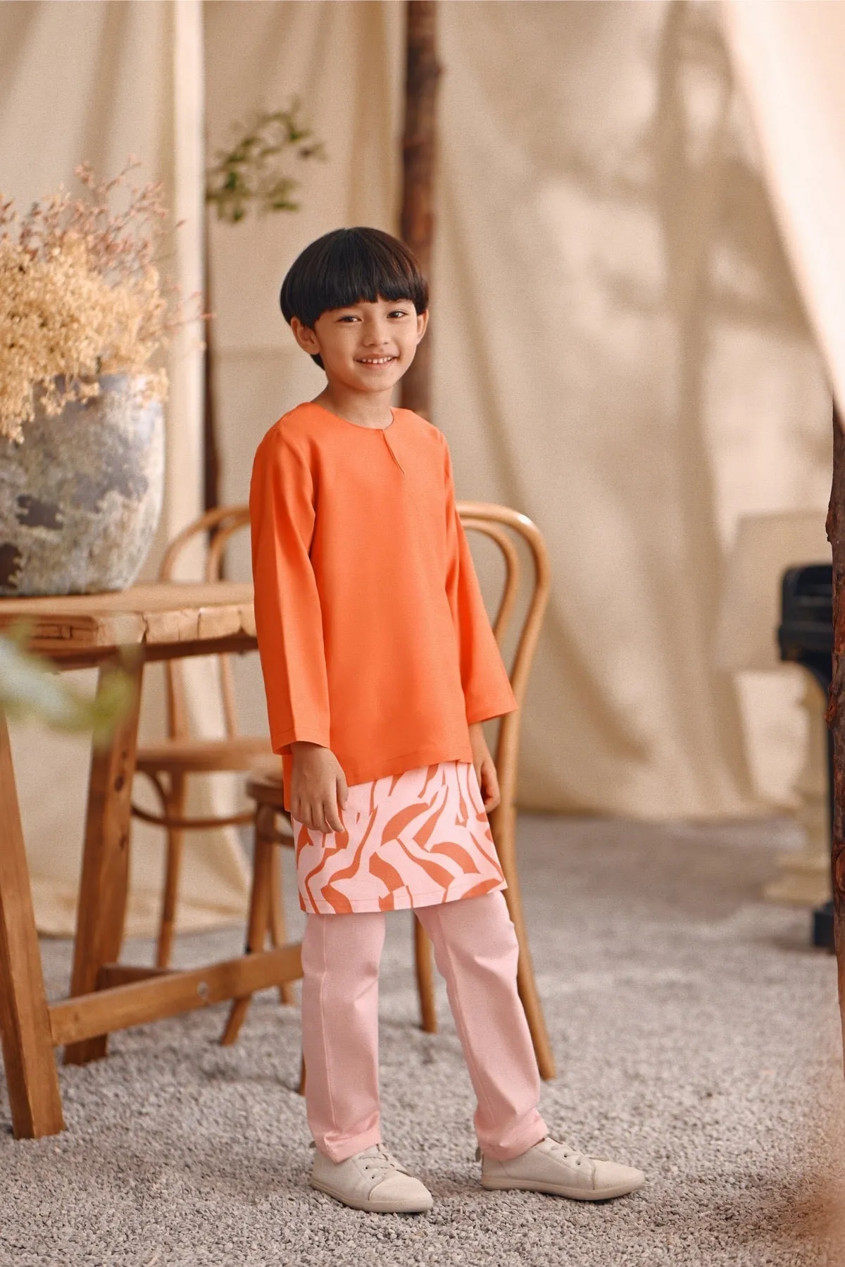 The Bayu Kurta - Orange