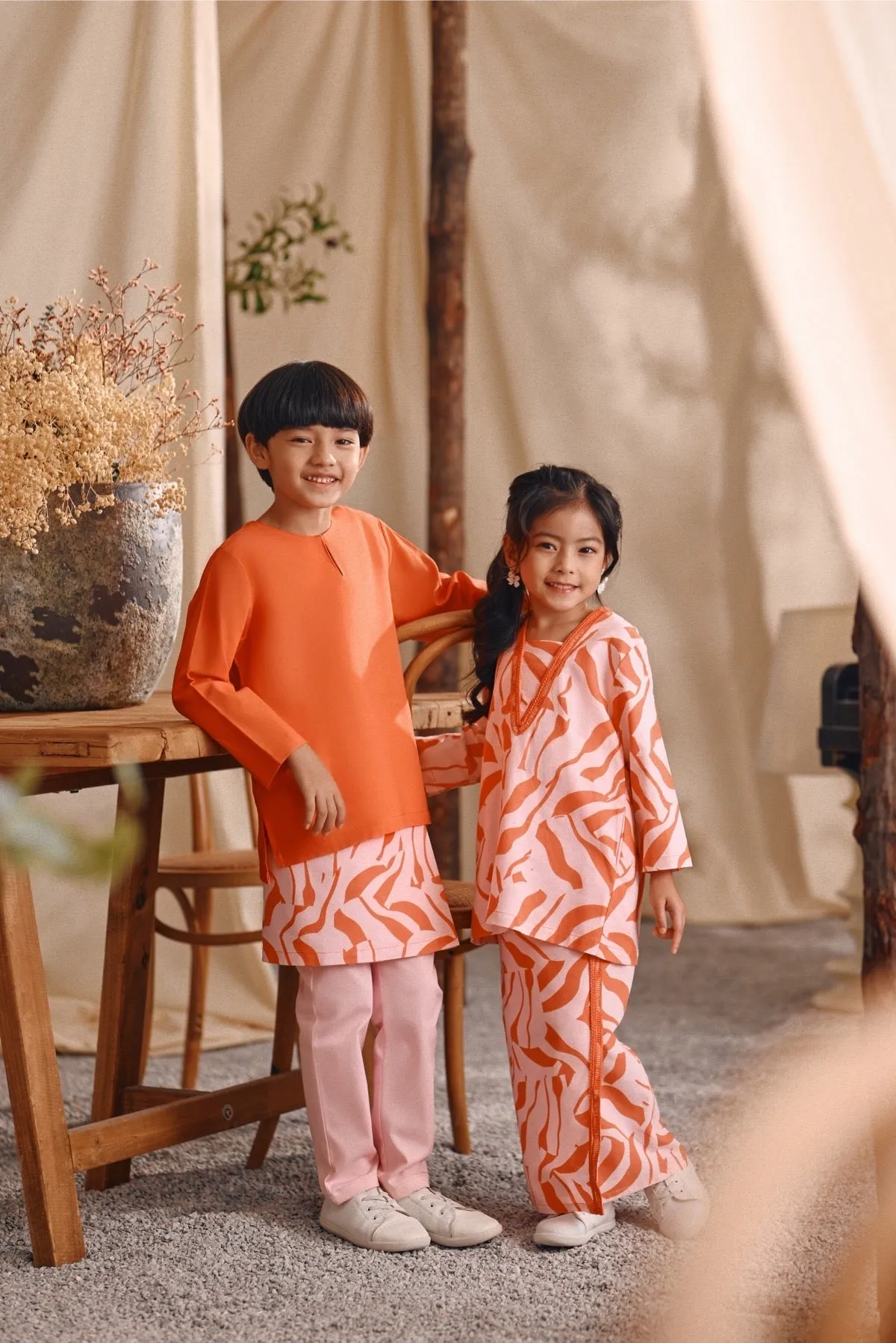 The Bayu Kurta - Orange