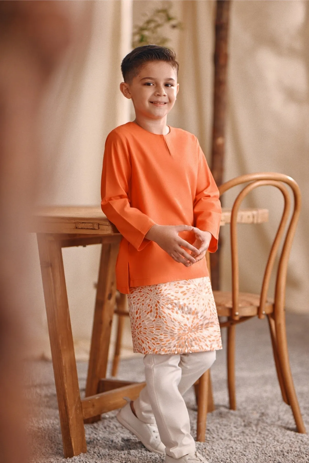 The Bayu Kurta - Orange