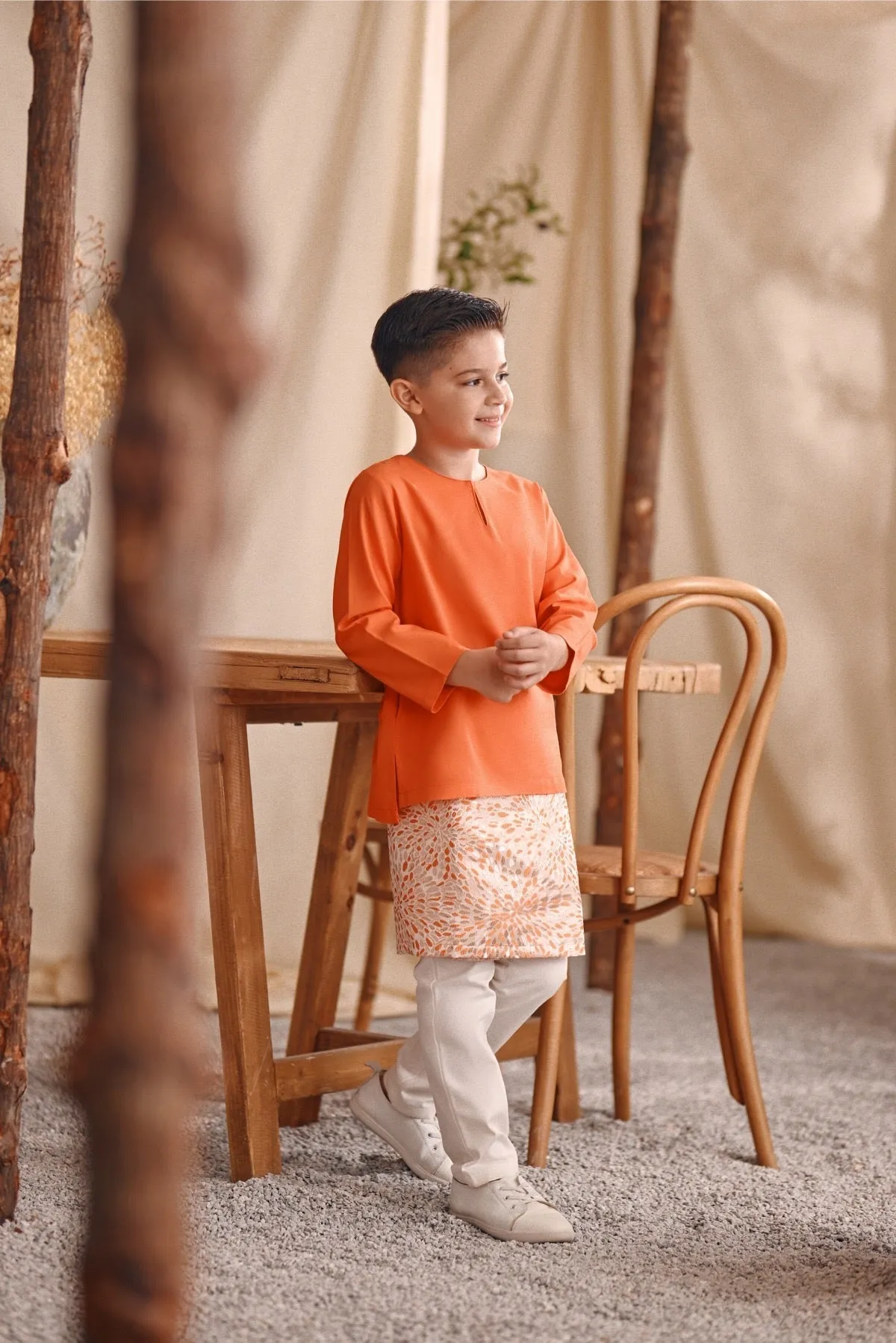 The Bayu Kurta - Orange