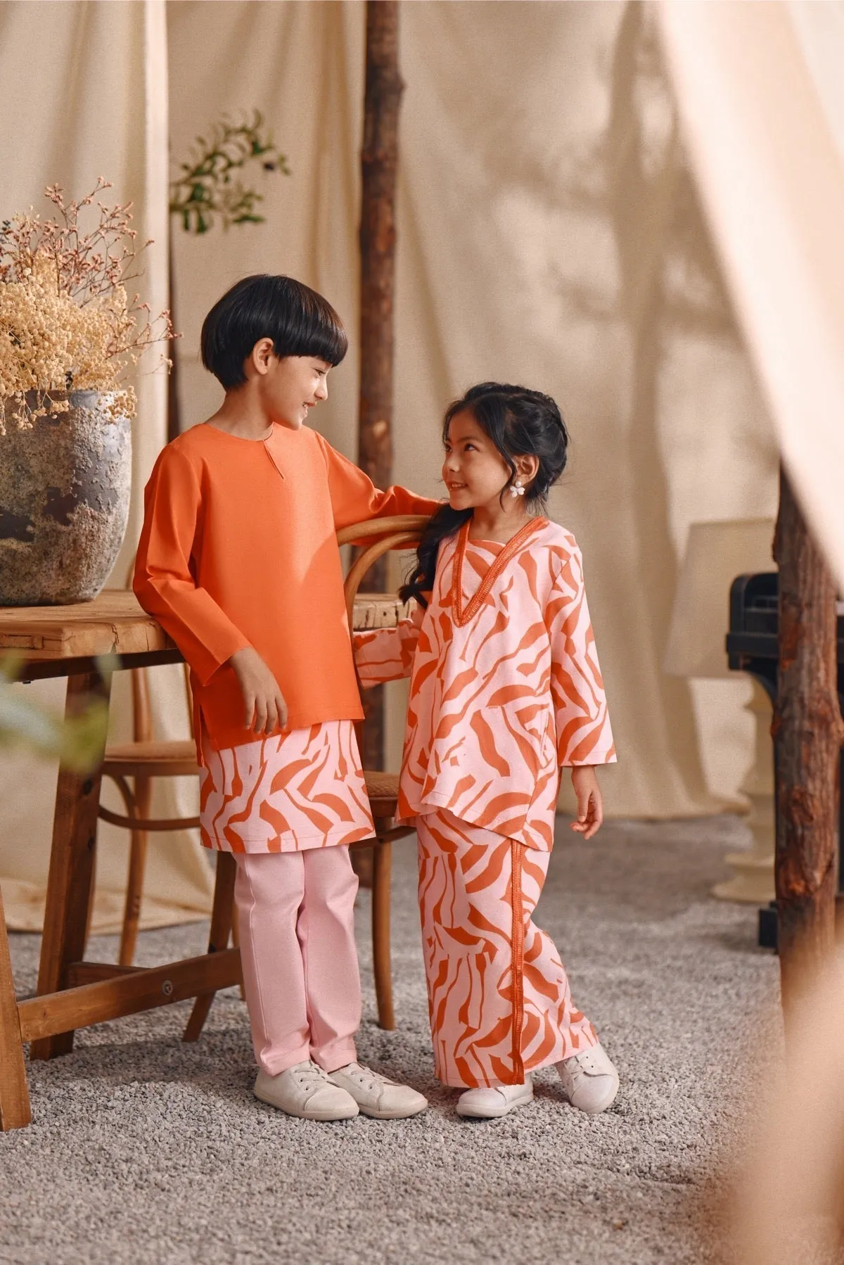 The Bayu Kurta - Orange
