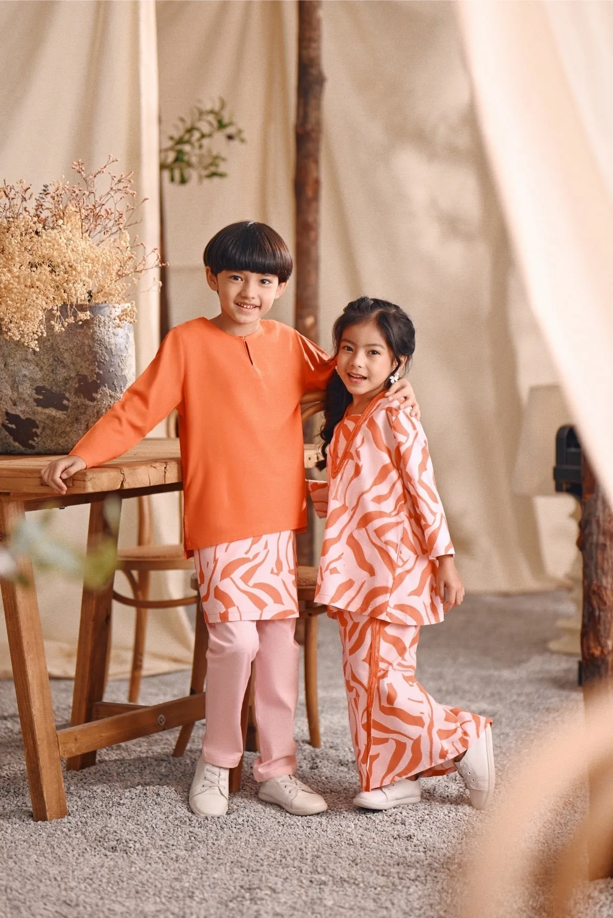 The Bayu Kurta - Orange