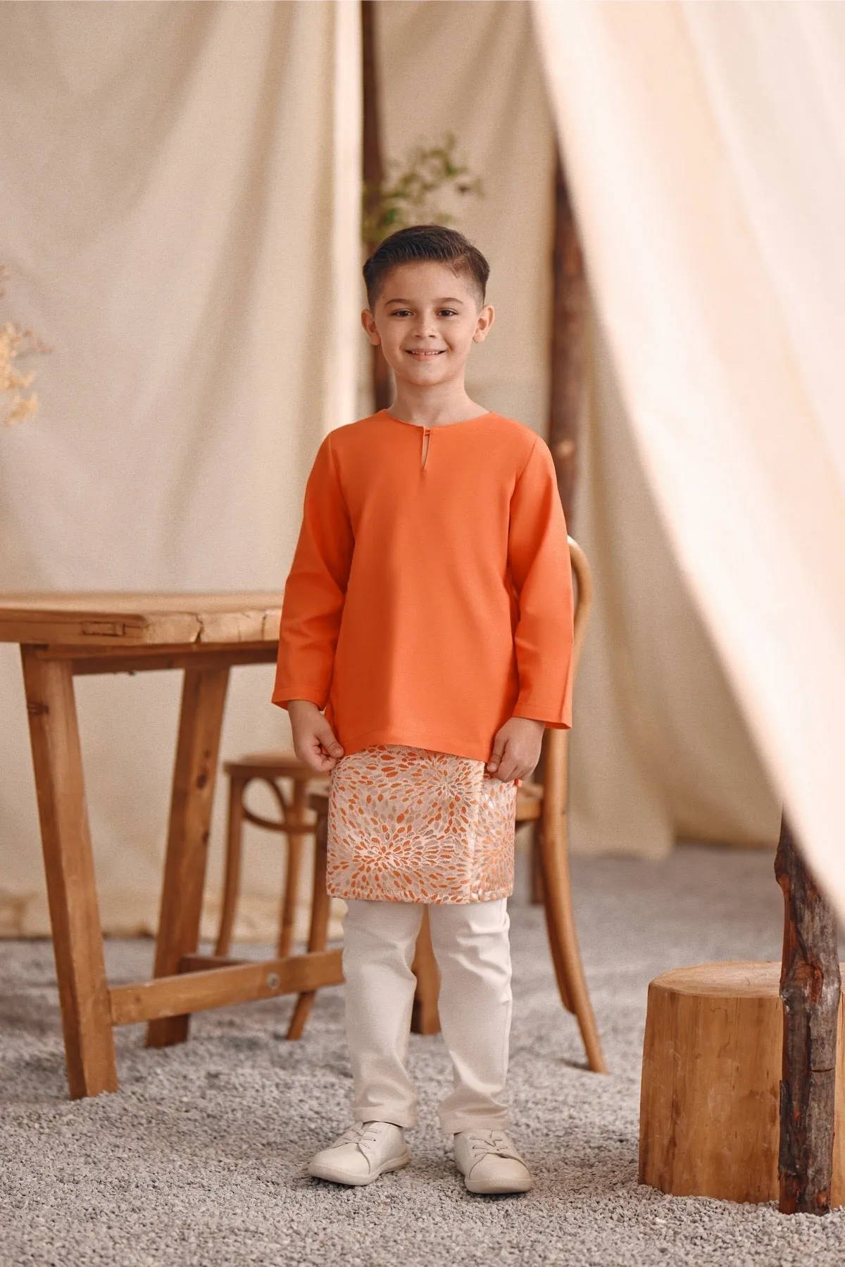 The Bayu Kurta - Orange
