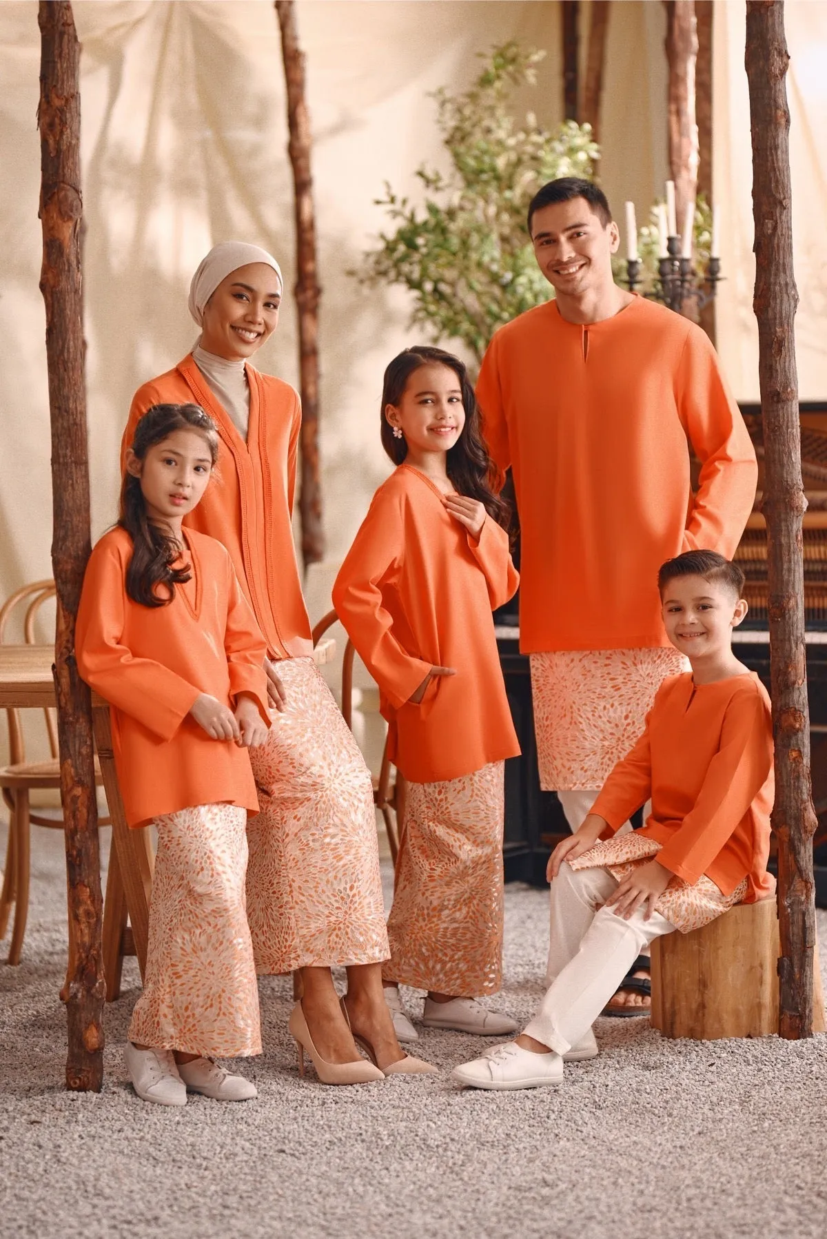 The Bayu Kurta - Orange