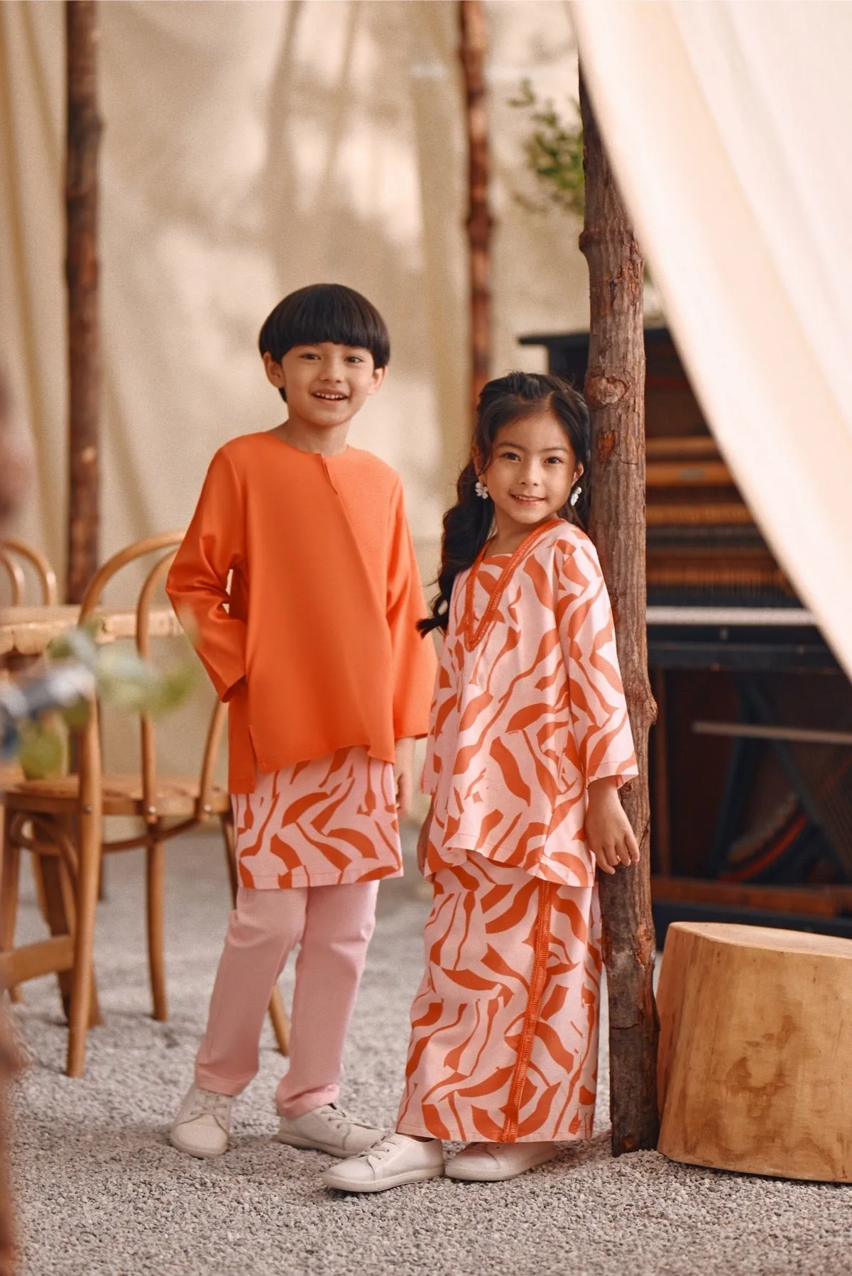 The Bayu Kurta - Orange
