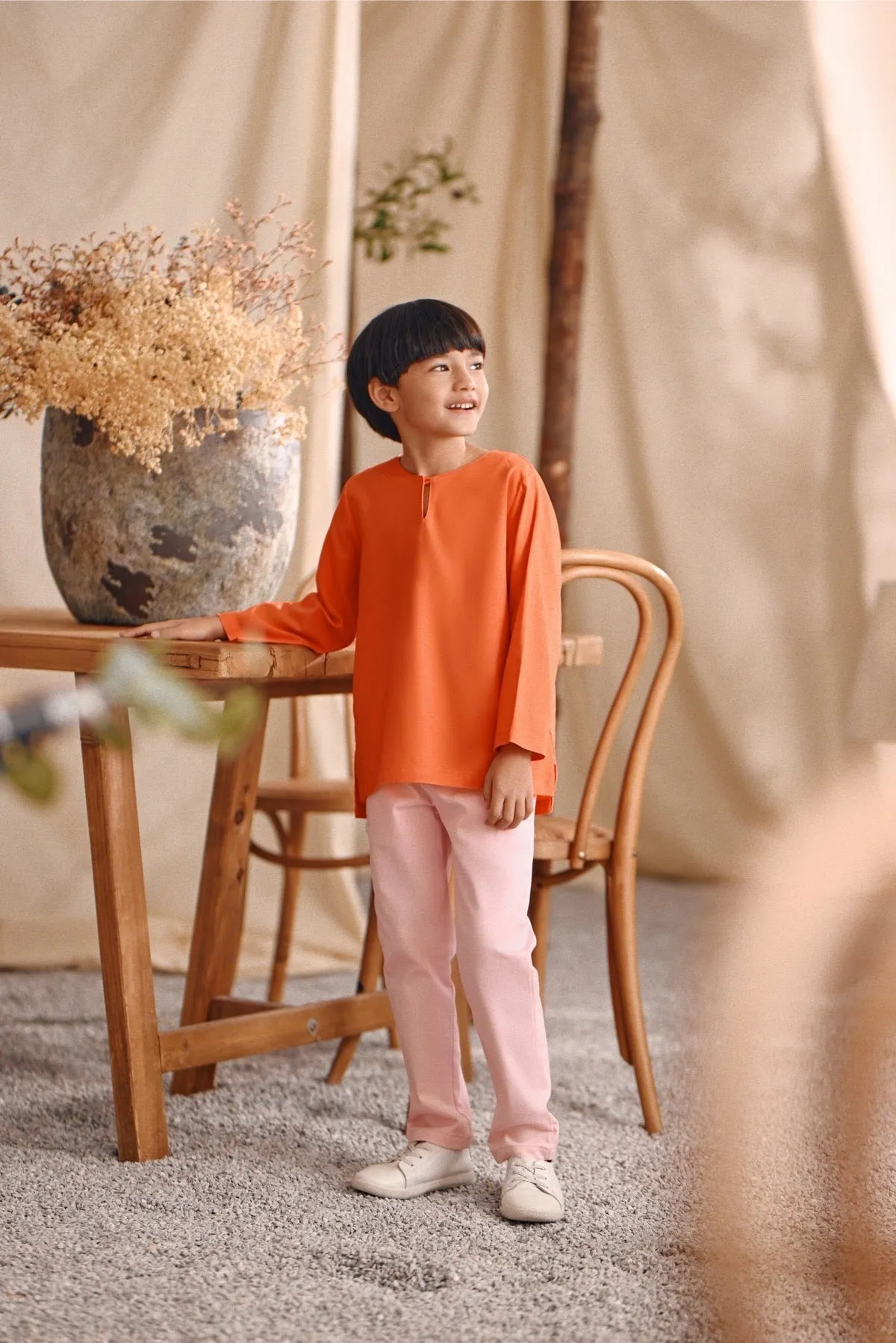 The Bayu Kurta - Orange