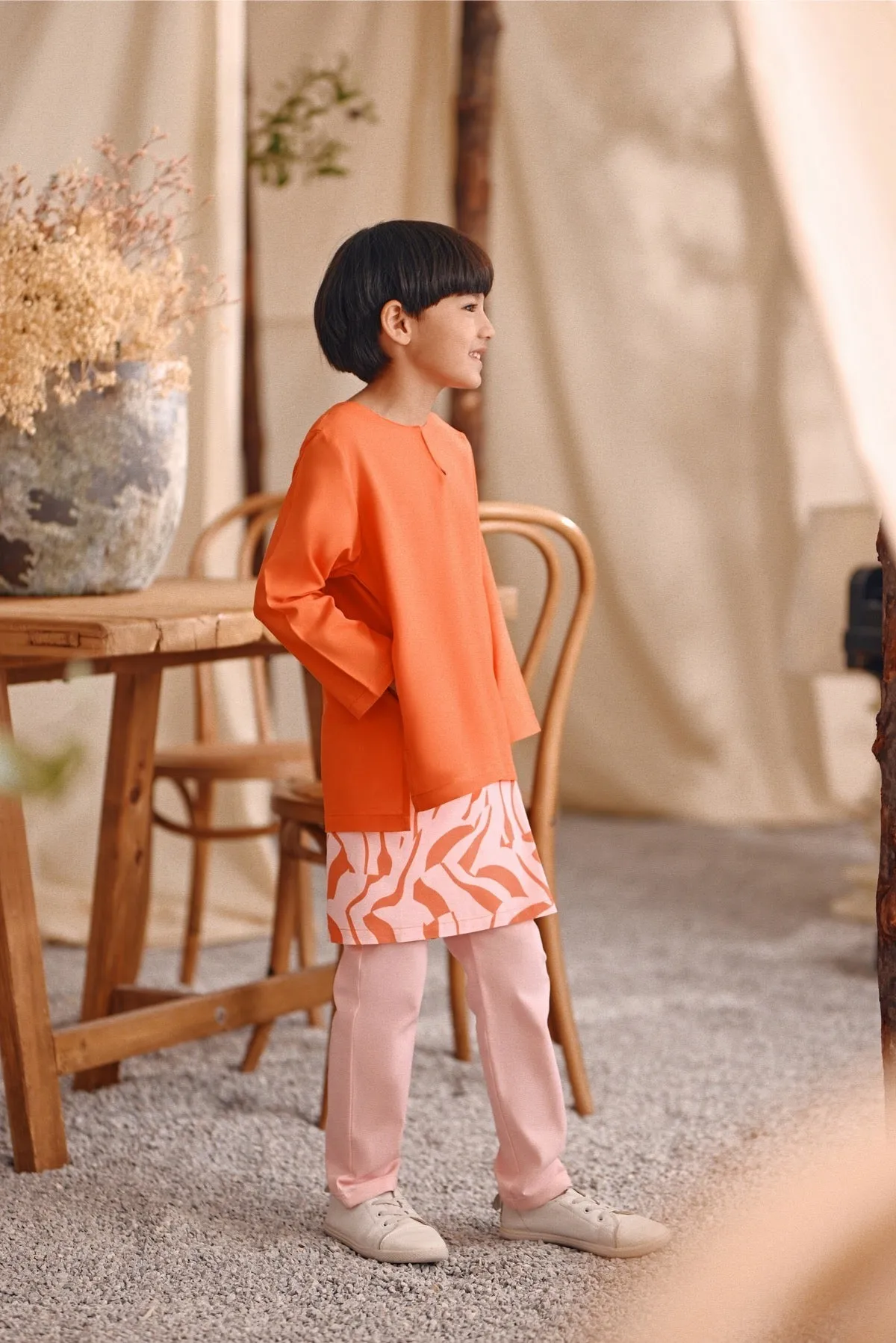 The Bayu Kurta - Orange