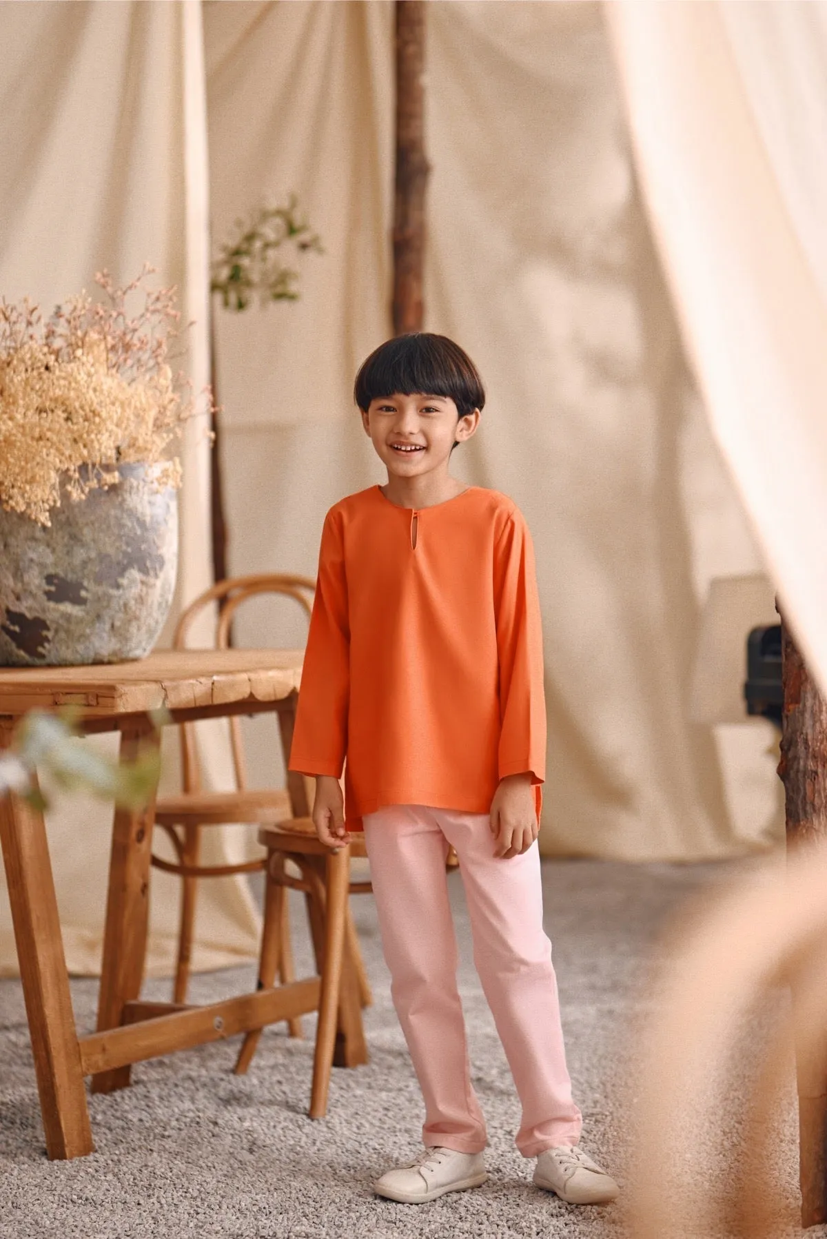 The Bayu Kurta - Orange