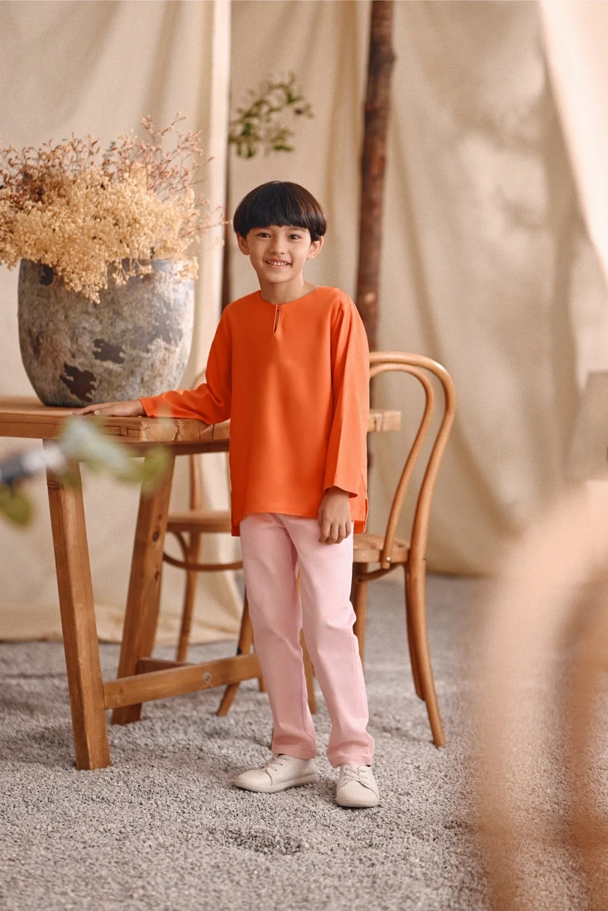 The Bayu Kurta - Orange